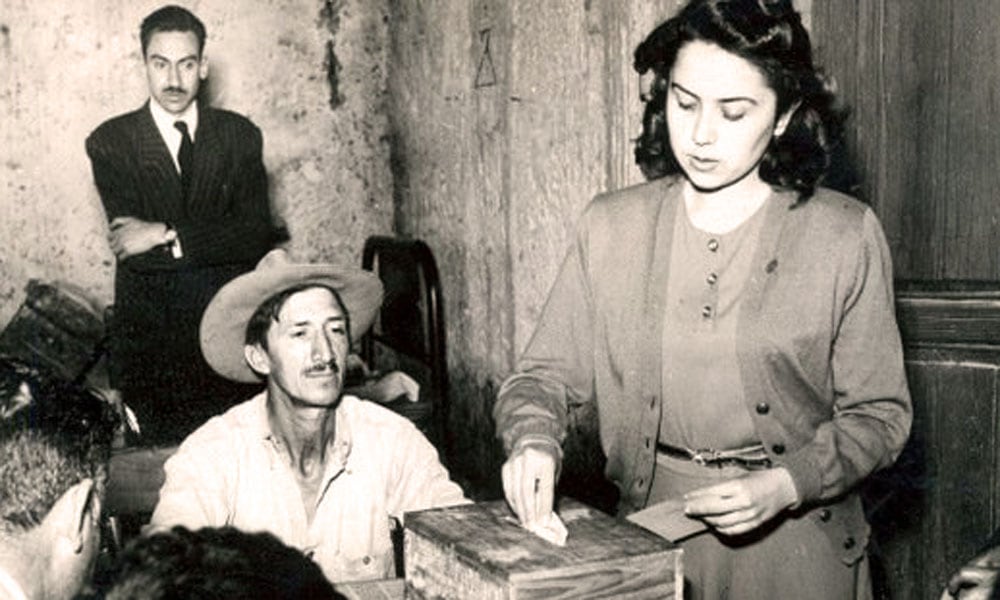 Este 17 de octubre se celebran 70 años del voto femenino en México