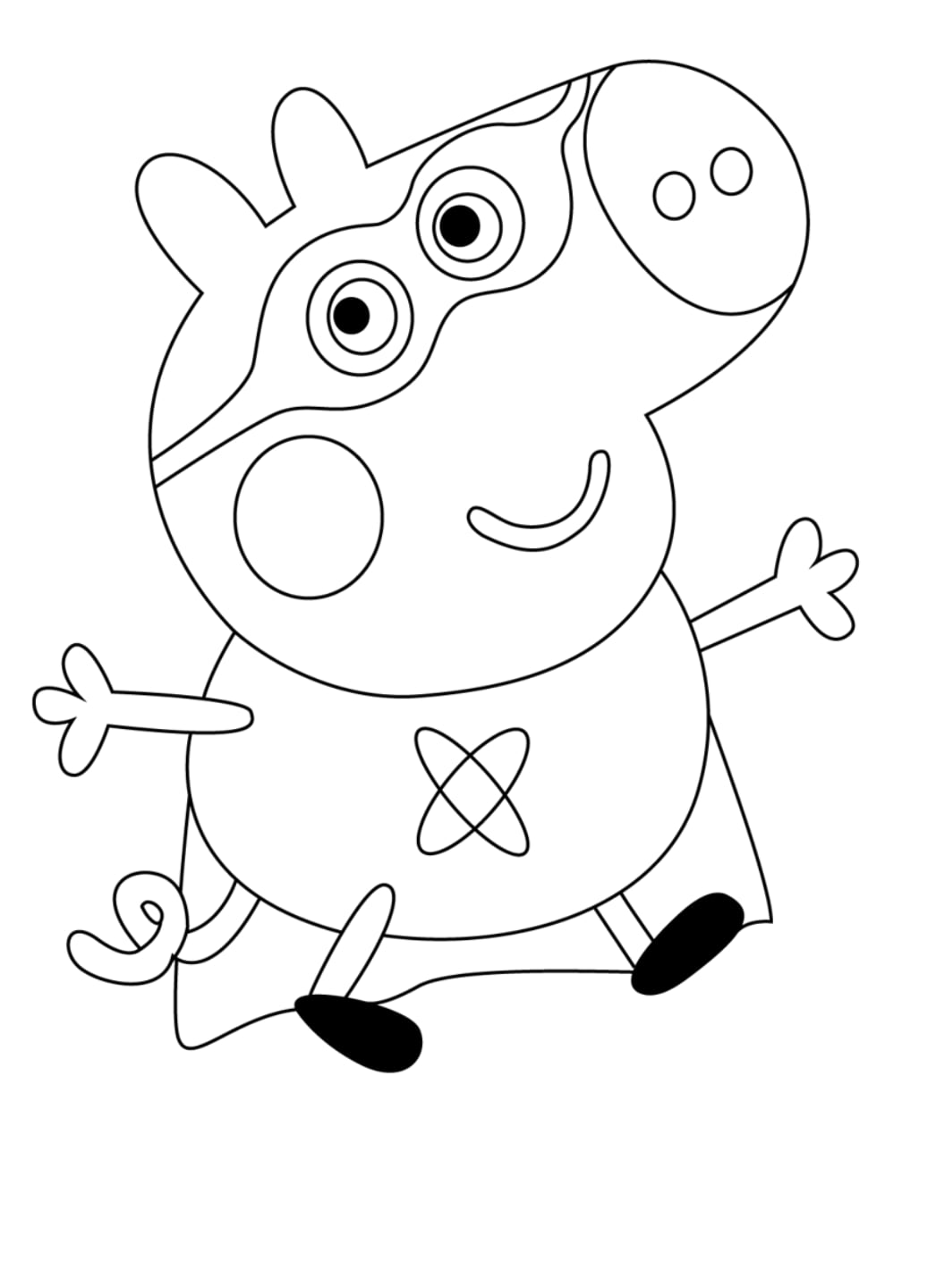 George superhéroe de Día del Niño