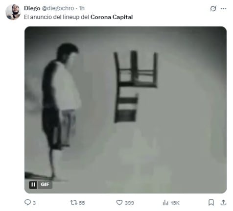 Memes por el cartel del Corona Capital 2025