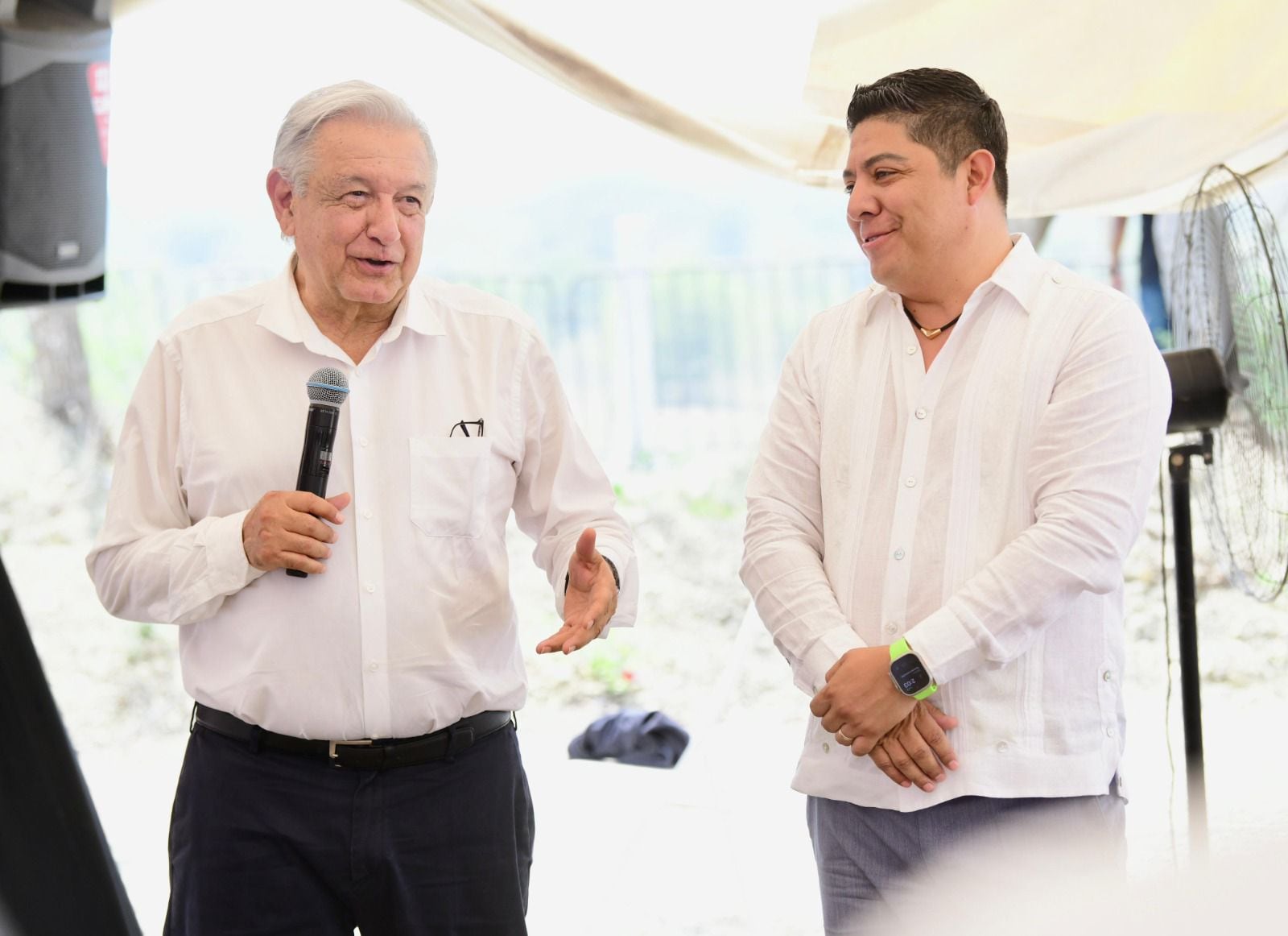 Ricardo Gallardo, supervisa con AMLO avances en supercarretera Ciudad Valles-Tamazunchale
