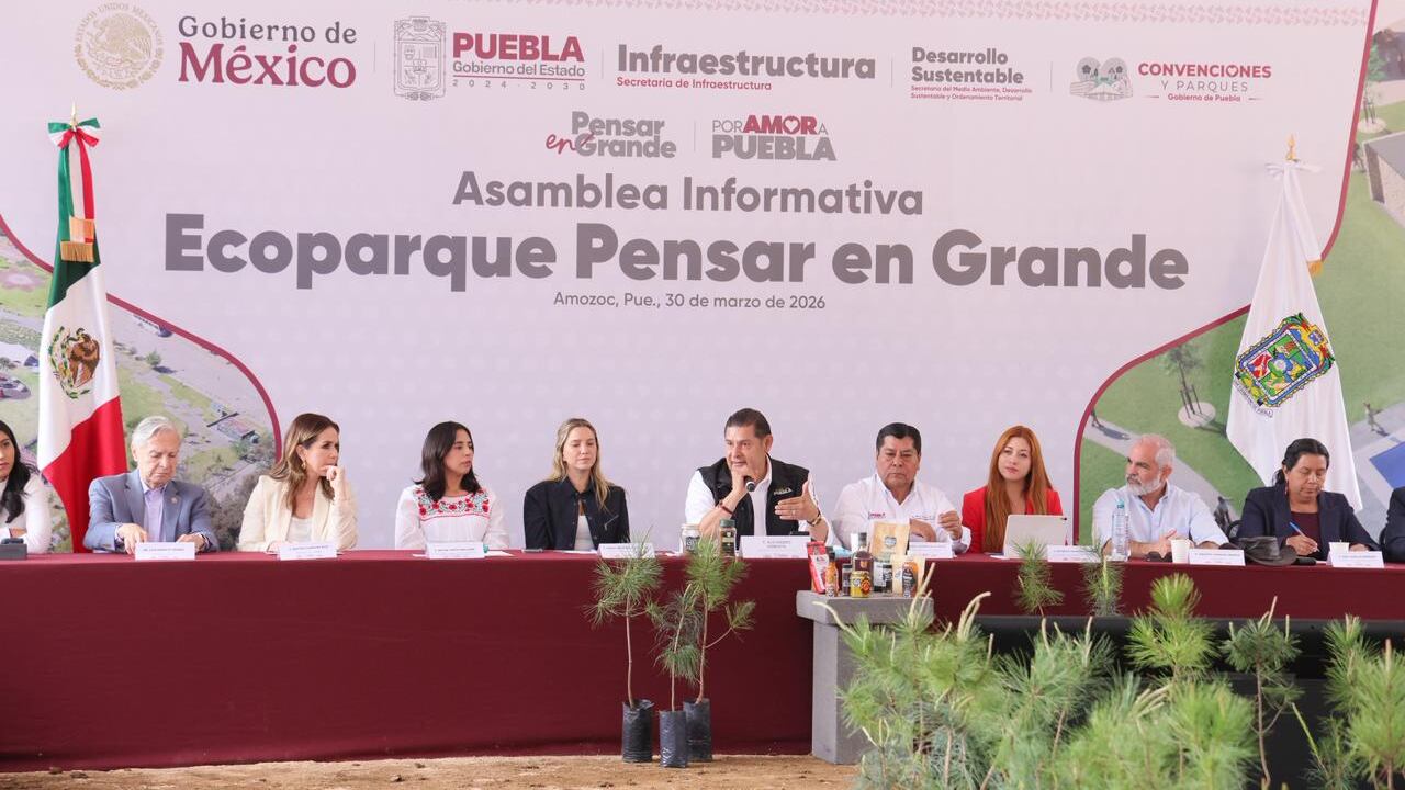 Alejandro Armenta presenta Ecoparque Pensar en Grande en Flor del Bosque en Puebla