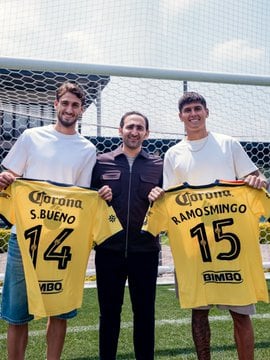 América tendría dos debuts en la Jornada 10: Santiago Ramos y Santiago Bueno.