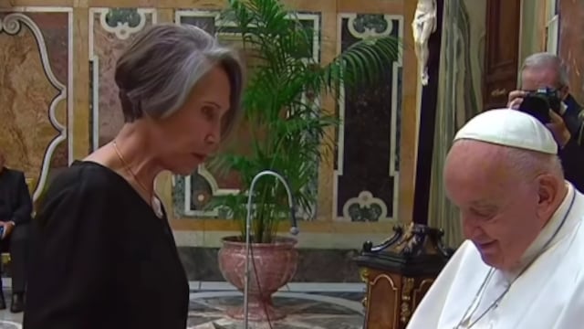 Florinda Meza y el Papa Francisco