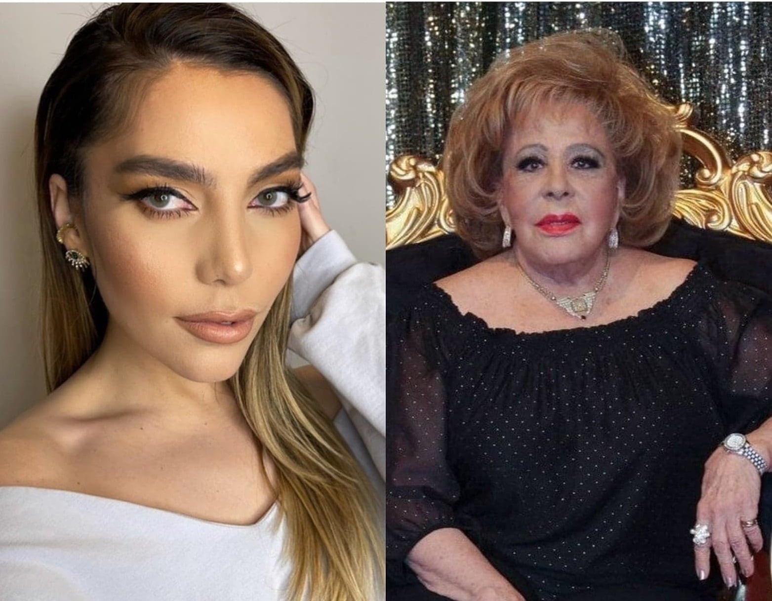 Frida Sofía y Silvia Pinal