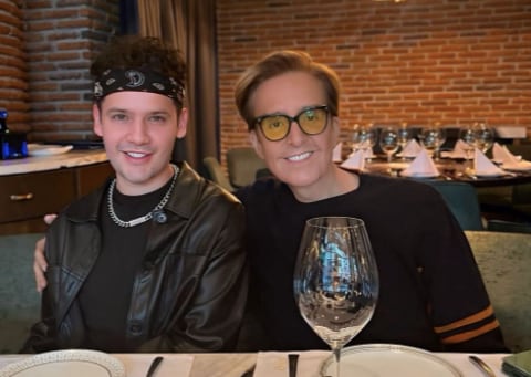 Charly Moreno junto a Daniel Bisogno