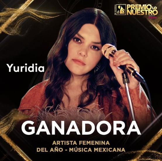 Premios Lo Nuestro 2024: Yuridia gana a Artista Femenina Del Año – Música Mexicana