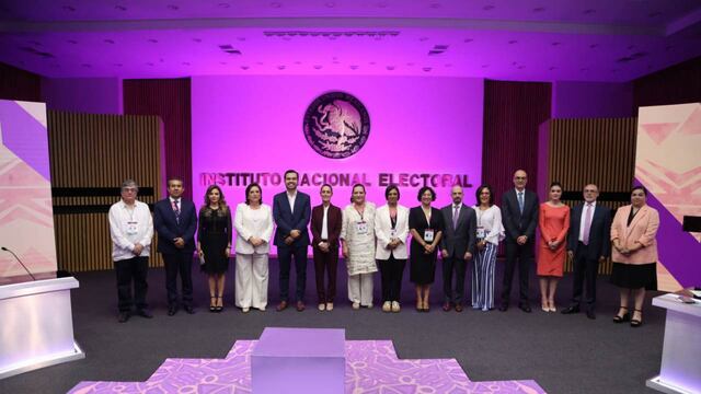 INE confirma a moderadores del tercer debate presidencial