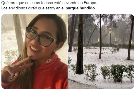 Presumen Parque Hundido como si puede Europa por el granizo.