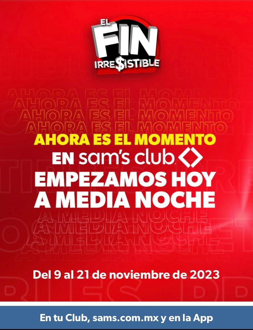 Fin irresistible 2023 Sam's Club y Walmart. / Captura de pantalla