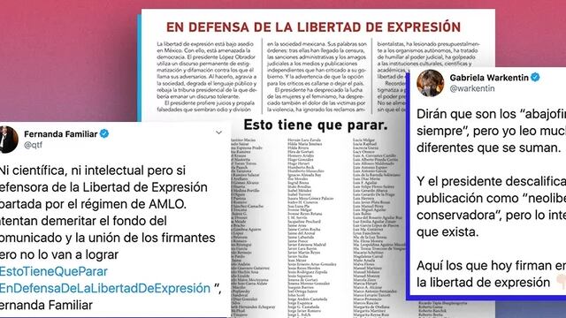 Desplegado en defensa de la libertad de expresión