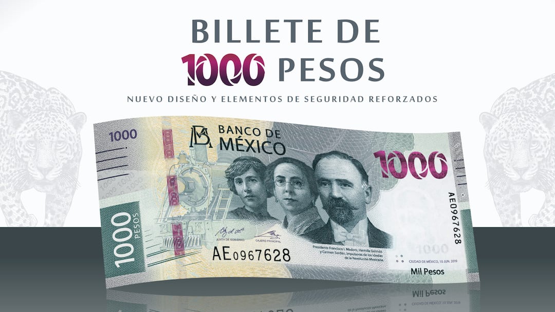 Nuevo billete de 1000 pesos