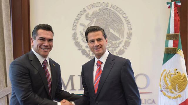 Enrique Peña Nieto y Alejandro Moreno
