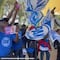 Santiago Taboada viste a migrantes haitianos de panistas para apoyarlo como precandidato a la CDMX, pero ni entendían qué pasaba