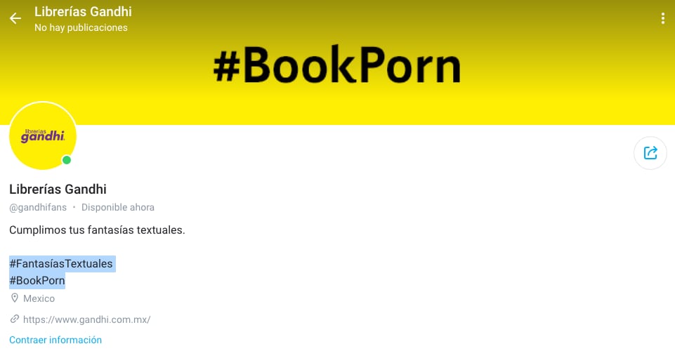 Perfil de Librerías Gandhi en OnlyFans