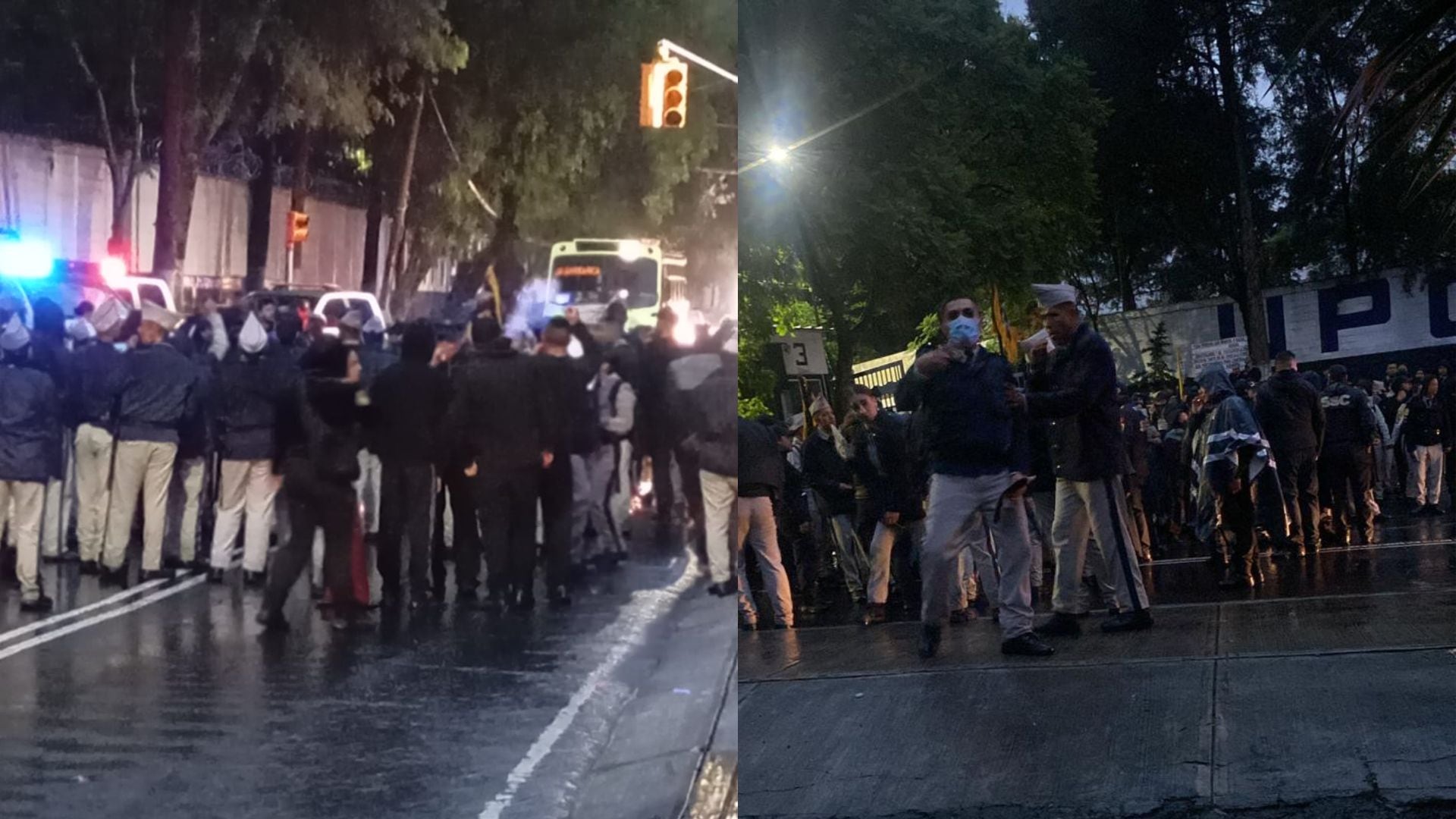 Cadetes protestas por coordinador de la Universidad de la Policía de la CDMX