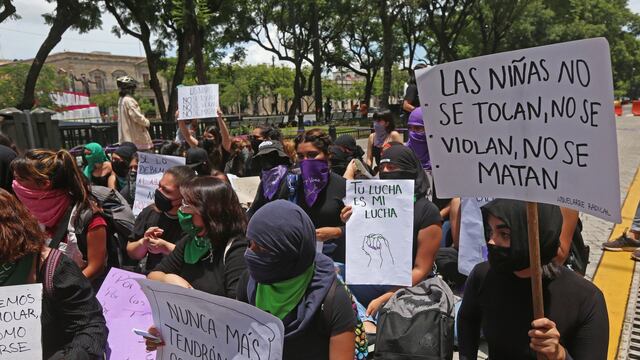 Protesta contra violencia a niñas