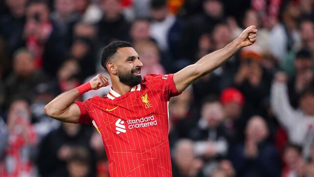 Mohamed Salah con Liverpool en la Champions League.
