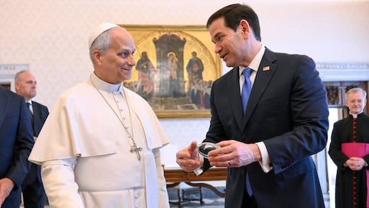 Papa León XIV recibe en el Vaticano a Marco Rubio, secretario de Estado de Estados Unidos
