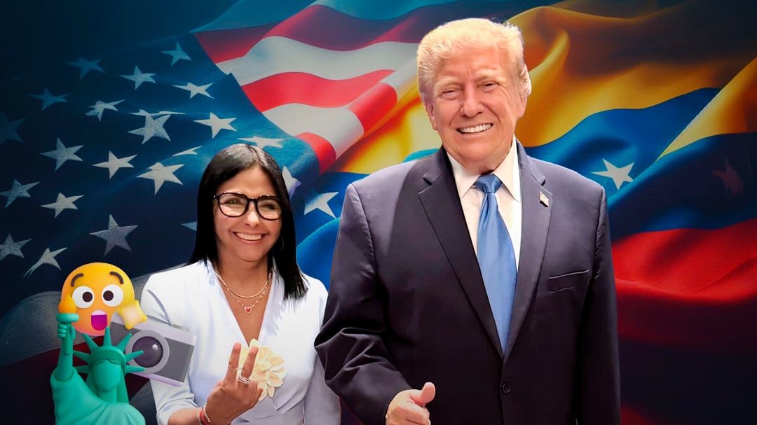 Delcy Rodríguez y Donald Trump: la foto de su encuentro en Nueva York