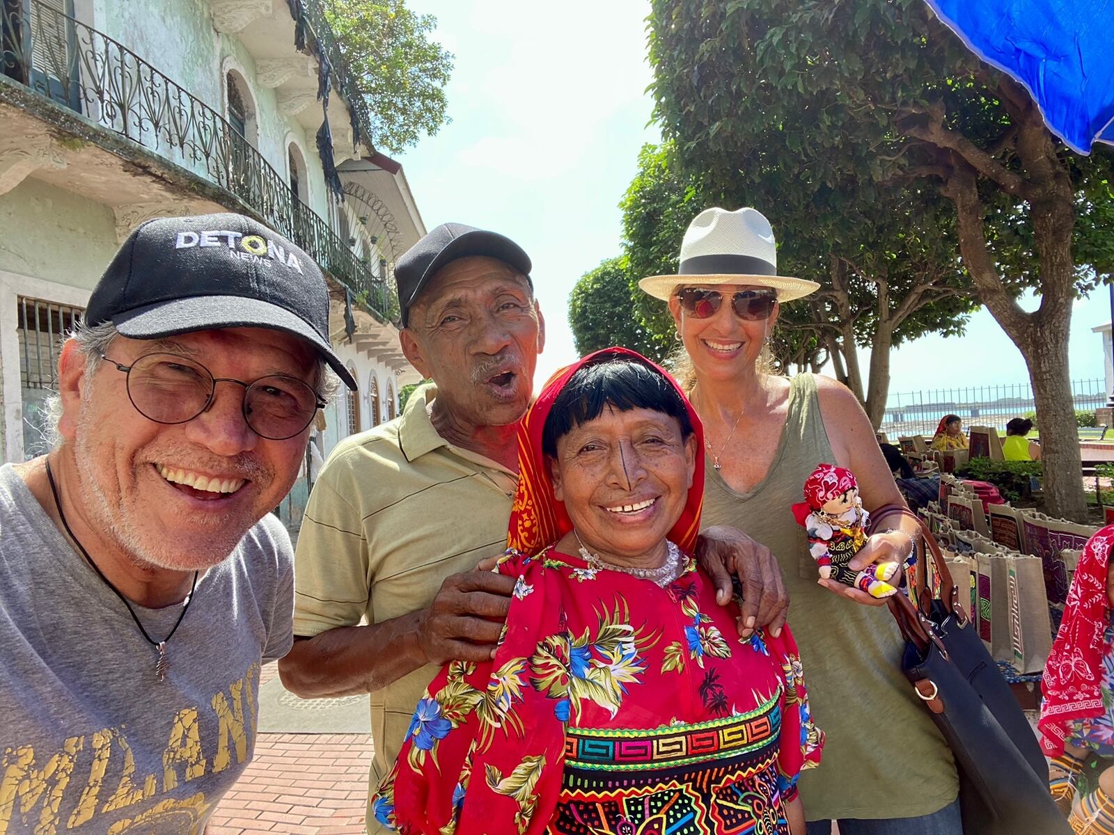 Plácido Garza en la comunidad Guna Yala