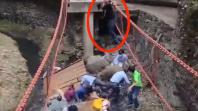 Puente colgante del Paseo Ribereño