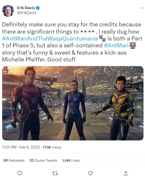 Reacciones a la película Ant-Man 3