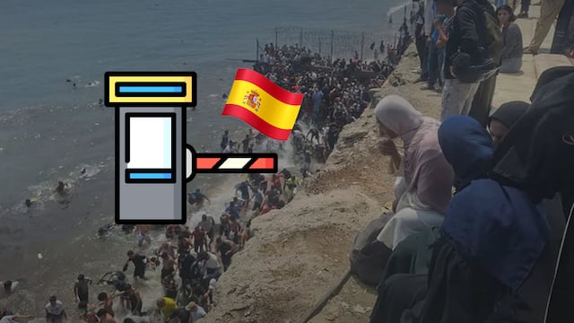 España cierra frontera con Marruecos en Melilla ante llegada masiva de migrantes