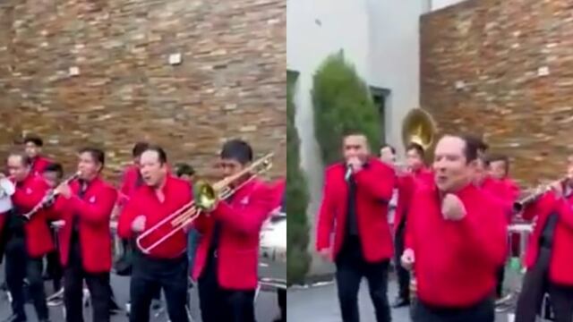 Gustavo Adolfo Infante se burla de él mismo por ir vestido igual que miembros de una banda.