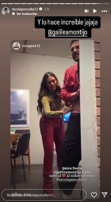 Galilea Montijo y Nicola Porcella