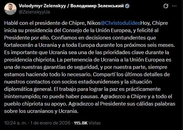 Entrada de Ucrania a la UE es indispensable para lograr la paz, asegura Zelensky