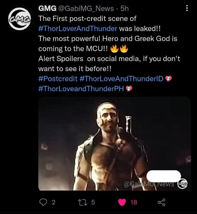Escena post-créditos Thor Love and Thunder