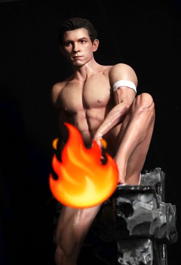 Esta es la nueva figura +18 del Spider-Man de Tom Holland desnudo