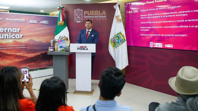 El gobernador de Puebla rechazó cualquier intervención extranjera en México