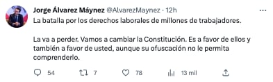 Jorge Álvarez Laynez contra Ricardo Salinas Pliego