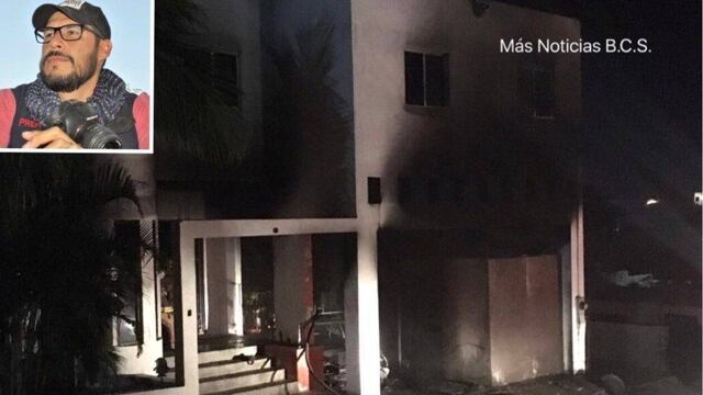 Incendio acaba con casa de reportero de Los Cabos; creen que fue una amenaza