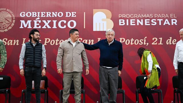 AMLO reconoce el trabajo de Ricardo Gallardo como gobernador de San Luis Potosí