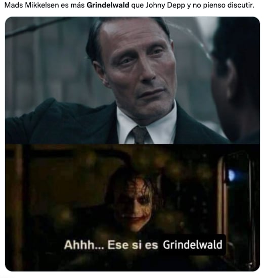 Memes de Mads Mikkelsen y Johnny Depp