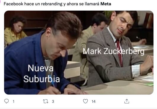 Memes por cambio nombre de Facebook a Meta