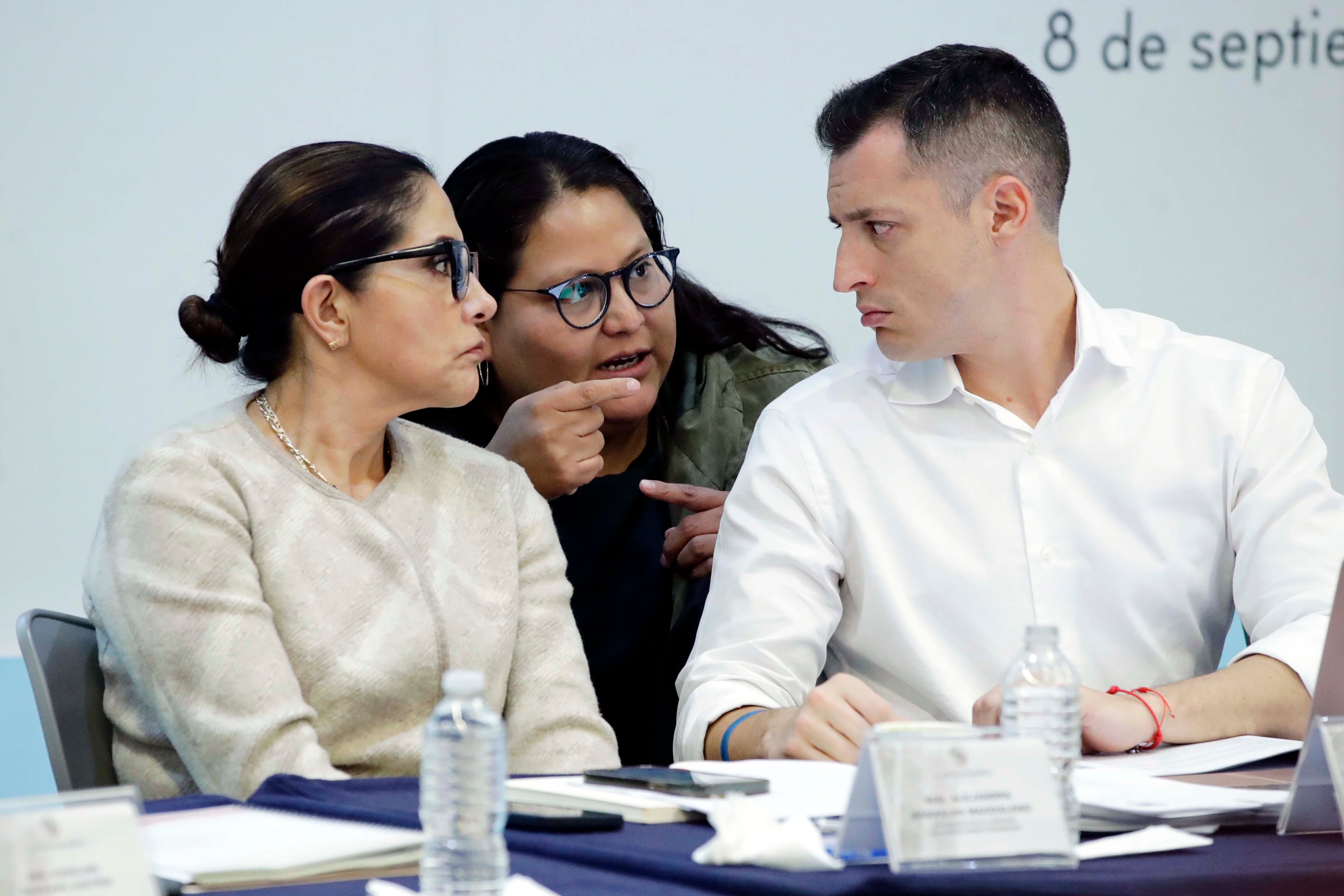 Alejandra Barrales en Comisiones del Senado