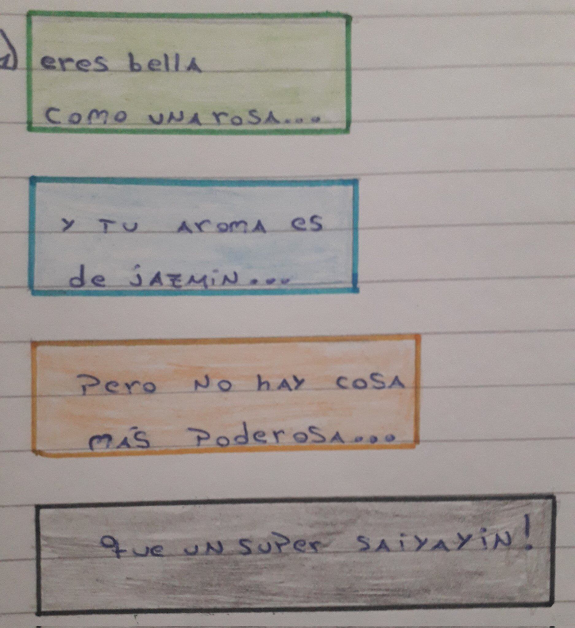 Poema de alumno sobre Dragon Ball