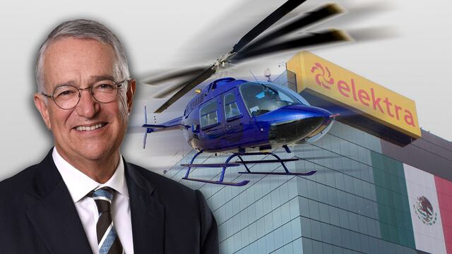 Ricardo Salinas Pliego llegó en helicóptero a la Torre Elektra