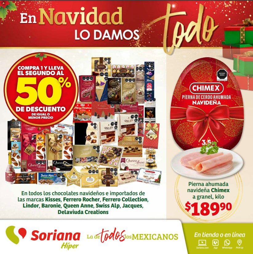 Ofertas Folleto Soriana Navidad del 30 de noviembre al 14 de diciembre 2023