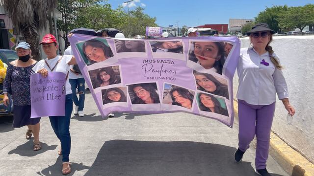 Protesta en Chilpancingo por el feminicidio de Ana Paulina