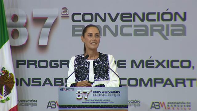 Claudia Sheinbaum en la Convención Bancaria de Acapulco