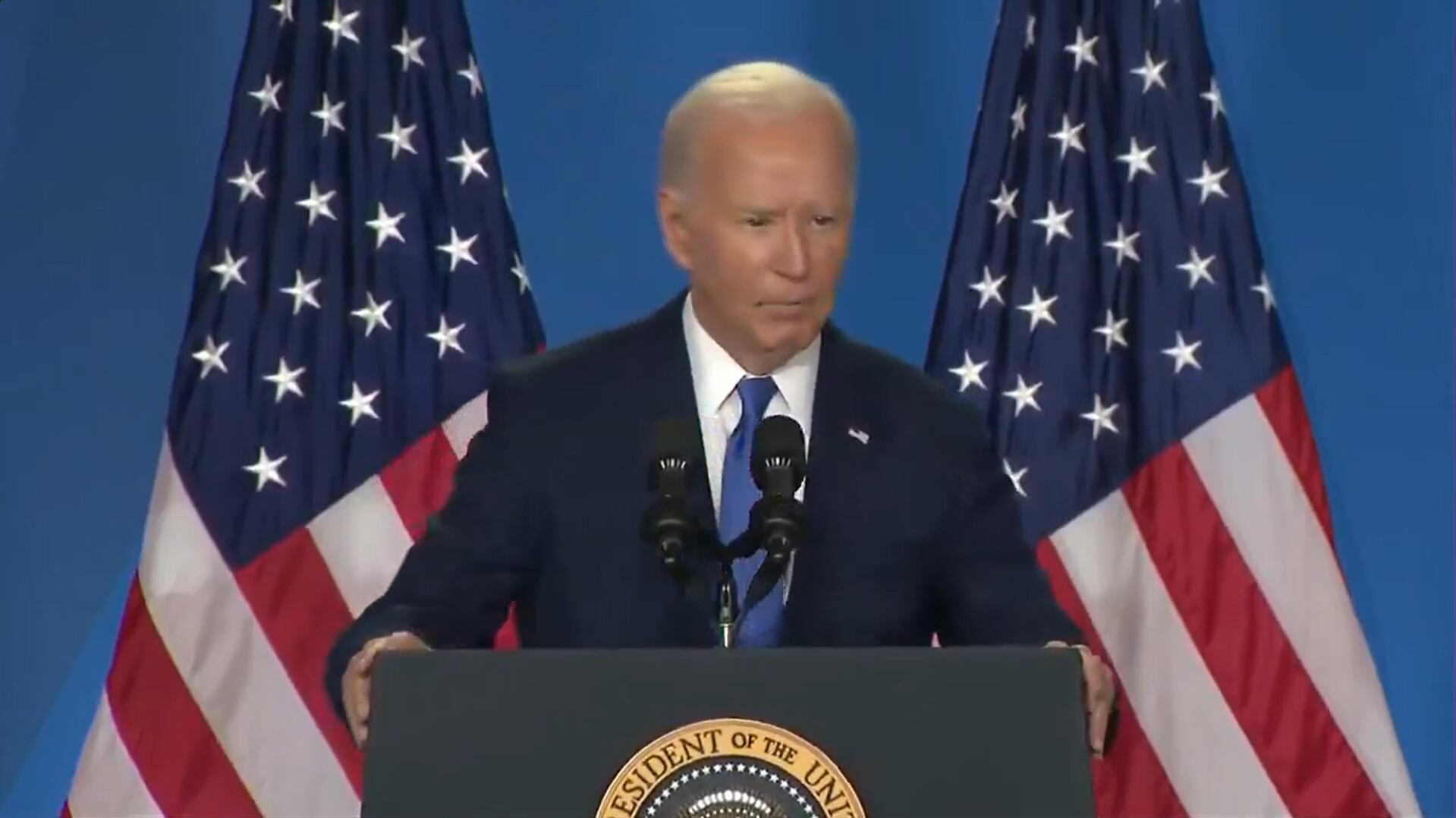 Joe Biden confunde a Kamala Harris y la llama Vicepresidente Trump