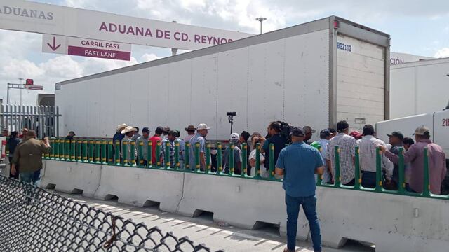 Bloqueo en el Puente Internacional Pharr-Reynosa