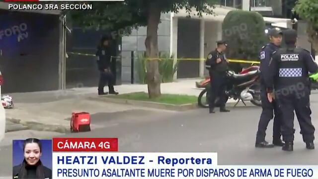 Junto al cuerpo del presunto delincuente abatido quedó una caja de comida de Rappi.