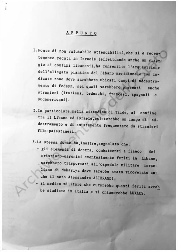 Documento desclasificado