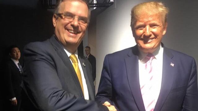 Ebrard y Trump se saludan antes del G-20