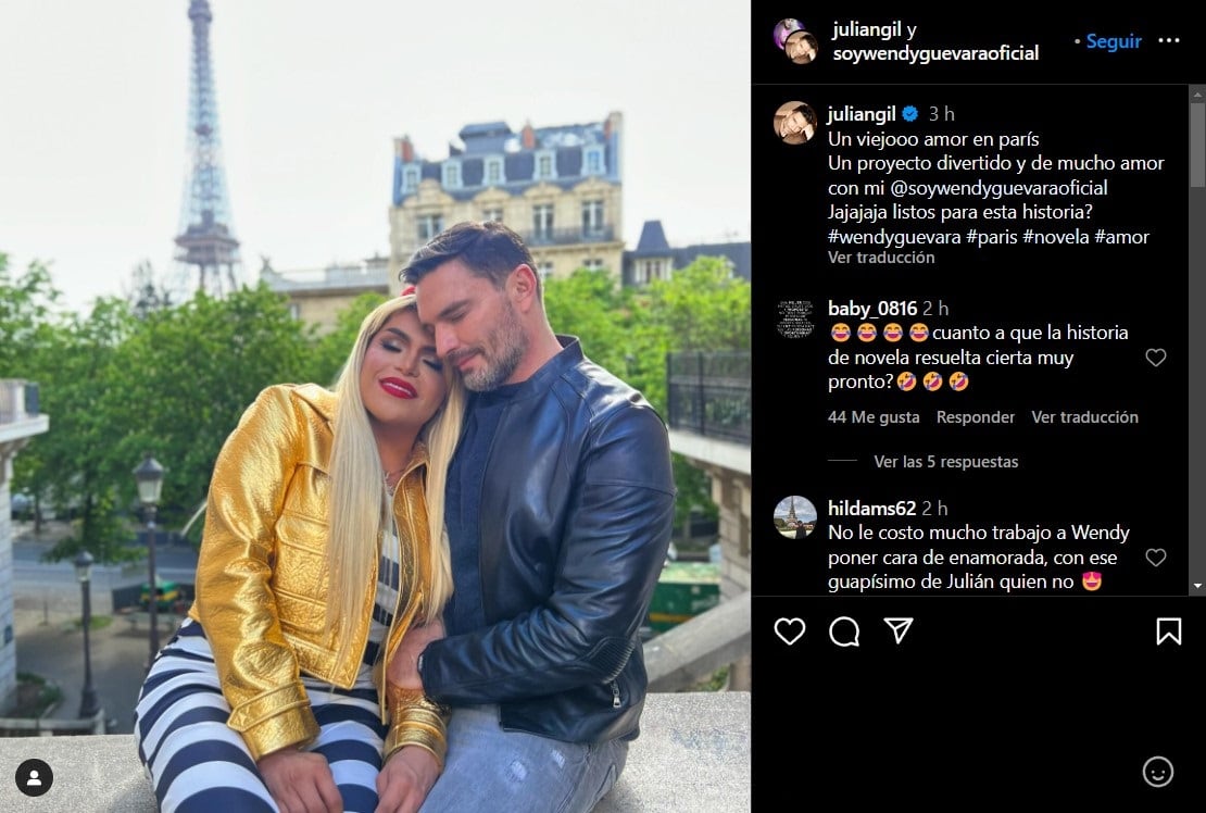 Wendy Guevara y Julián Gil